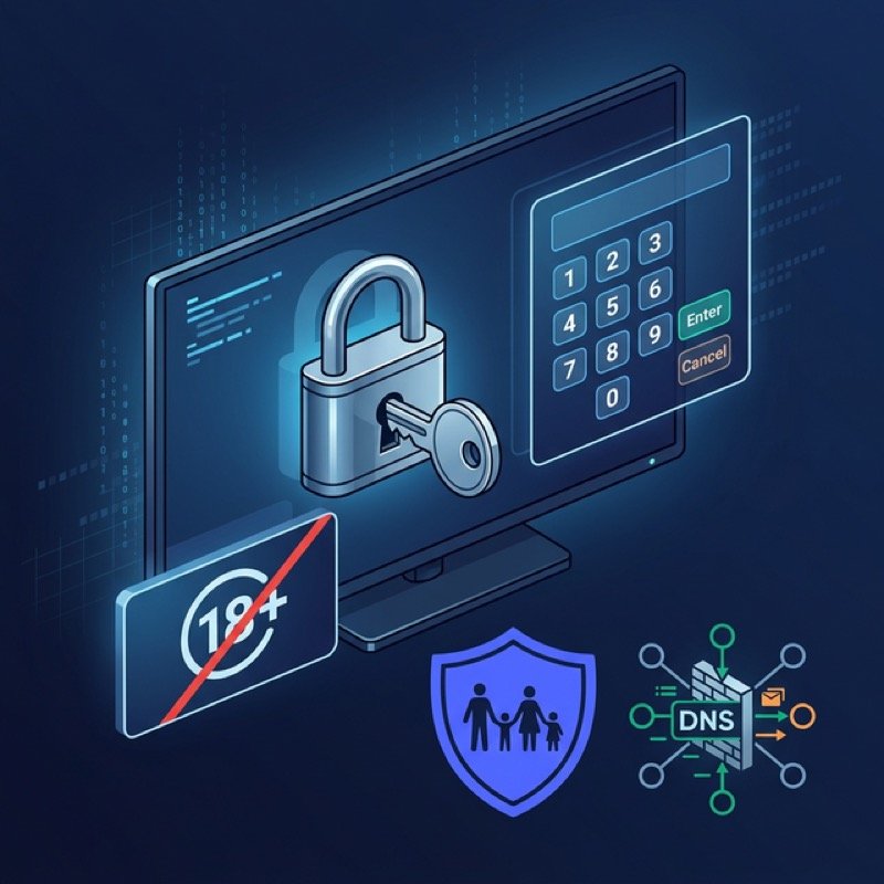 Securite des chaines adultes IPTV avec cadenas et protection familiale